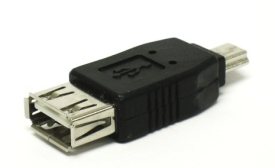 USB A Female to Mini-B Male