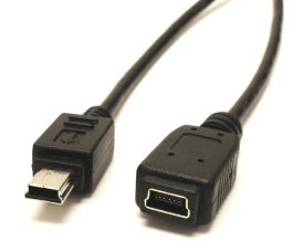 USB 2.0 Mini B Extension Cable