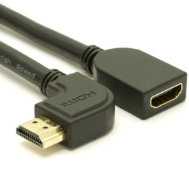HDMI 1.4 Left Angle A to Female A