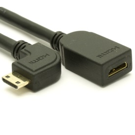 HDMI 1.4 Right Angle Mini to Female Mini