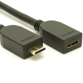 HDMI 1.4 Straight Mini to Female Mini