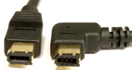 Left Angle FireWire Cable