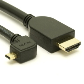 HDMI 1.4 Left Angle Micro to Straight A