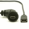 USB Waterproof Left Angled Extension
