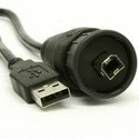 USB Waterproof Cable - Waterproof B to A Male