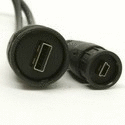 USB Waterproof Cable - Waterproof A & Mini-B