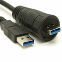 USB 3.0 Waterproof Cable with 22AWG Power