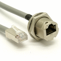RJ45 Panel Mount with Pigtail Cable