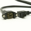 FireWire 800 Short Cable - Left Side Angle