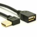USB 2.0 Extension Cable (Side Exit Left Angle)