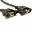 USB 3.0 - Double A Female Panel Mount