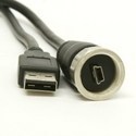 USB Ruggedized / Waterproof Mini-B to A