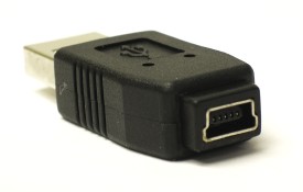USB A Male to Mini-B Female