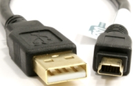 USB A TO MINI B - 6 INCHES