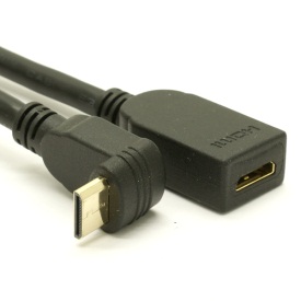 HDMI 1.4 Up Angle Mini to Female Mini