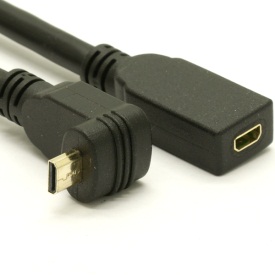 HDMI 1.4 Up Angle Micro to Female Micro