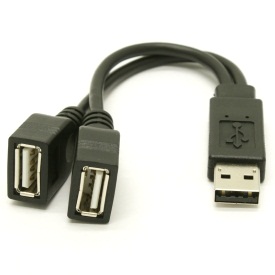 Ultra-Portable USB 2.0 Hub with 2 Ports