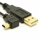 Ultra-Thin USB 2.0 Cable (A to Left Angle Mini-B)