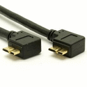 USB 3.0 Cable - Double Left Angle - Micro-B