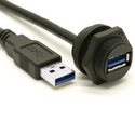 USB 3.0 Waterproof Connector with 22AWG Power