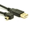 USB 2.0 A to Right Angle Mini-B Cable - LSZH